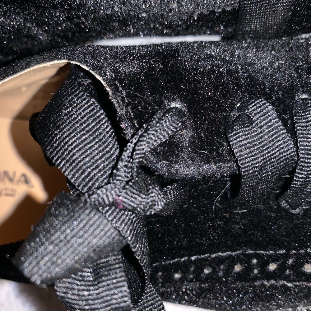 Black suede shoes